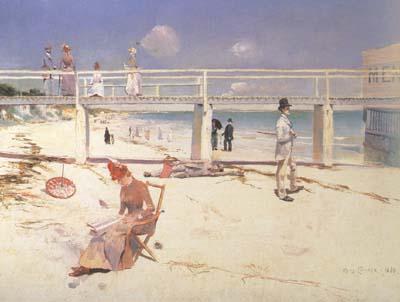 Charles conder A Holiday at Mentone